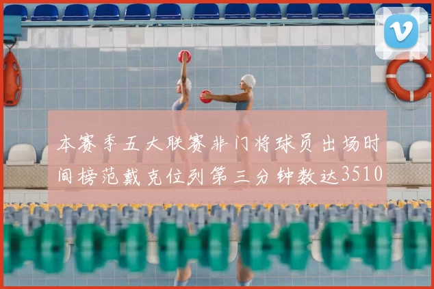 本赛季五大联赛非门将球员出场时间榜范戴克位列第三分钟数达3510